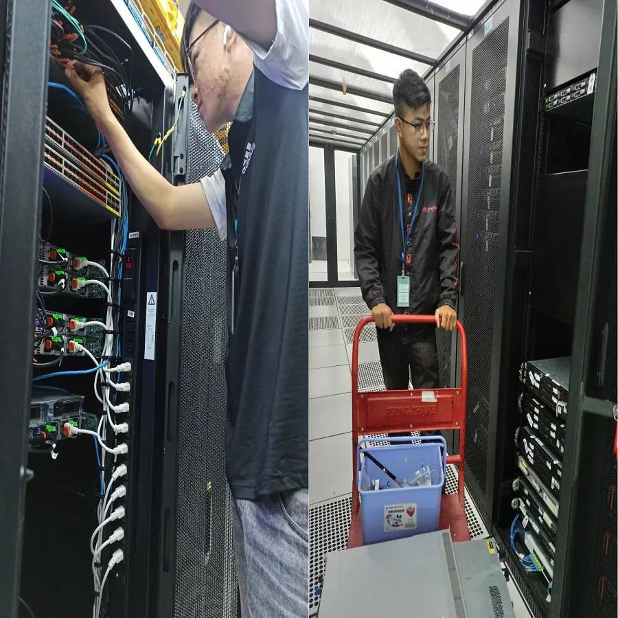 Nhân viên kỹ thuật hỗ trợ tại datacenter
