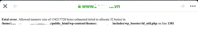Hướng Dẫn Fix Sửa Lỗi PHP Fatal Error: Allowed Memory Size Exhausted