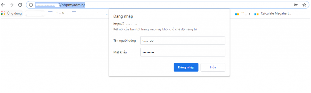 Lỗi không đăng nhập được trang phpMyAdmin - Error during session start...