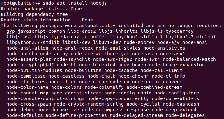 ài đặt node.js và npm trên ubuntu 20.04