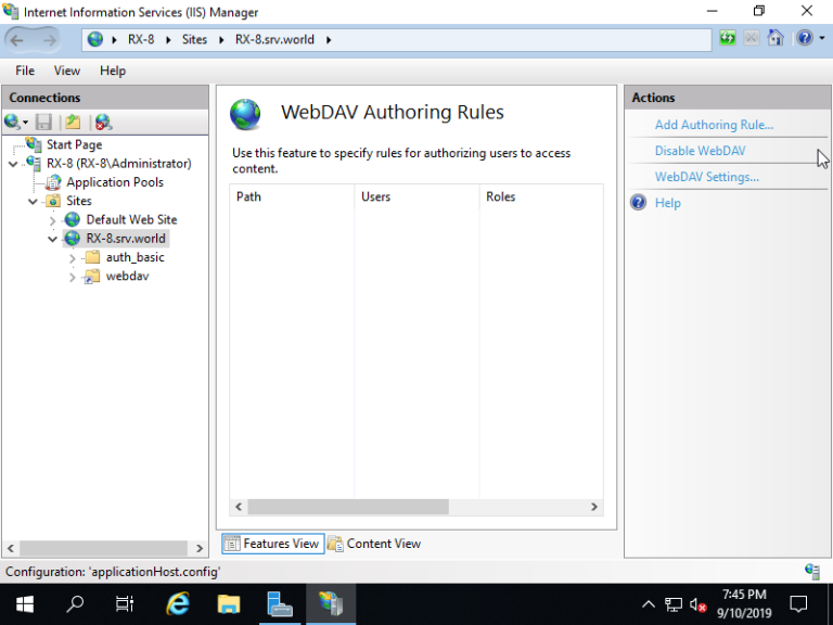 Cài đặt và cấu hình WebDAV trên IIS | Hotline: 0972710812