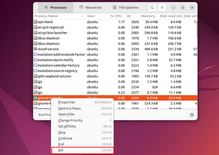 Đóng Một Chương Trình Trên Ubuntu 22.04