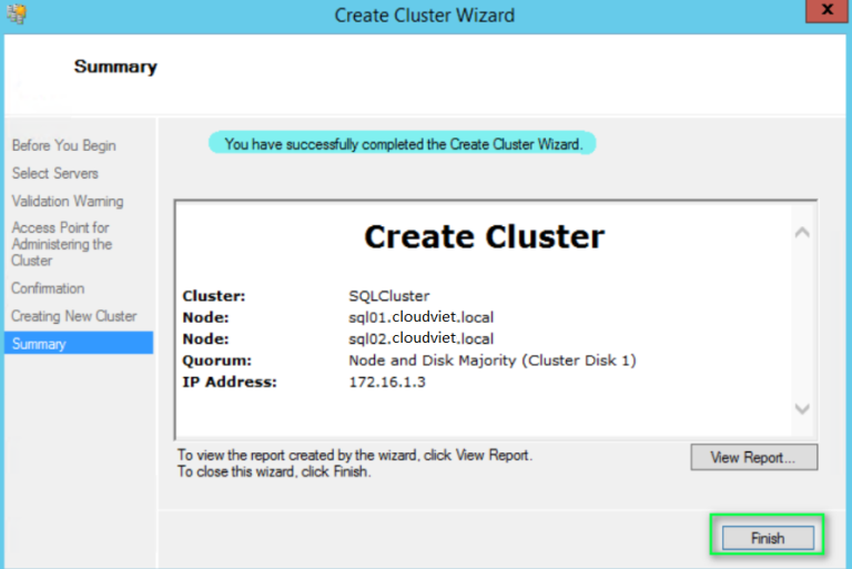 CÀI ĐẶT VÀ CẤU HÌNH FAILOVER CLUSTER SQL SERVER 2012 | Hotline: 0972710812