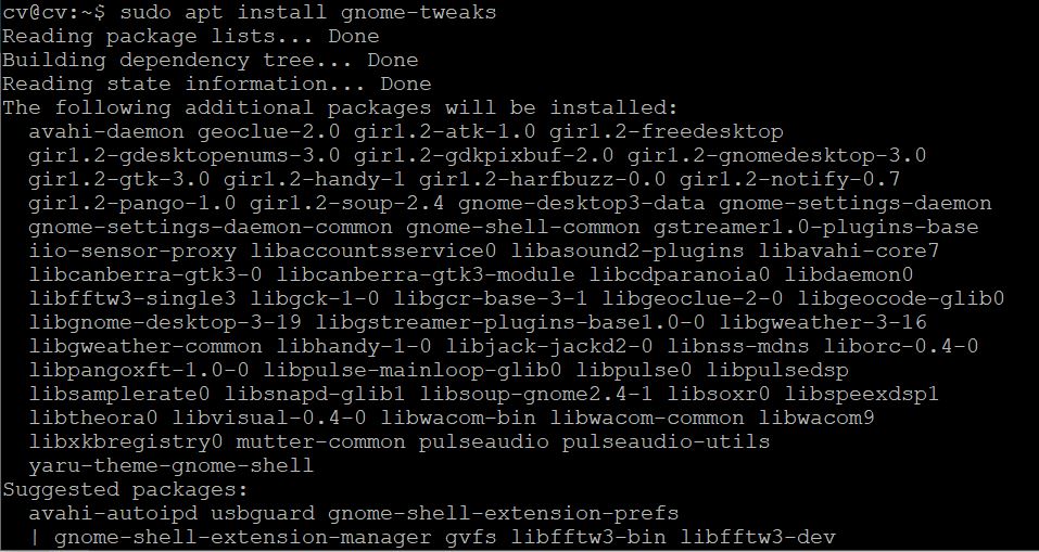 Hướng Dẫn Cài Đặt Tweak Tool Trên Ubuntu 22.04