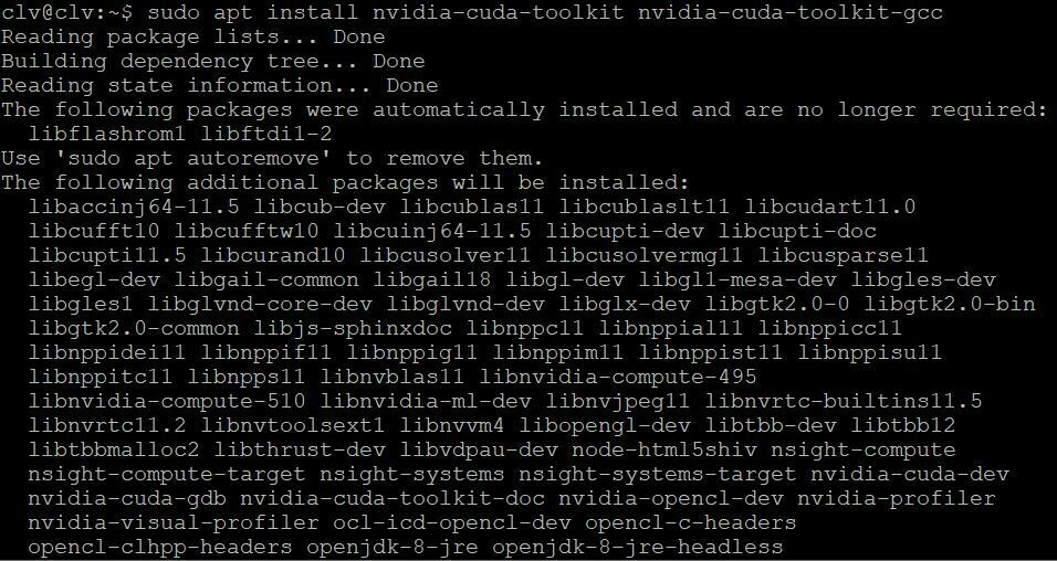 Cách Cài Đặt CUDA Trên Ubuntu 22.04 LTS