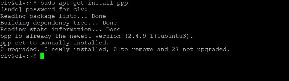 Kích Hoạt PPP Trên Ubuntu Trên Linux